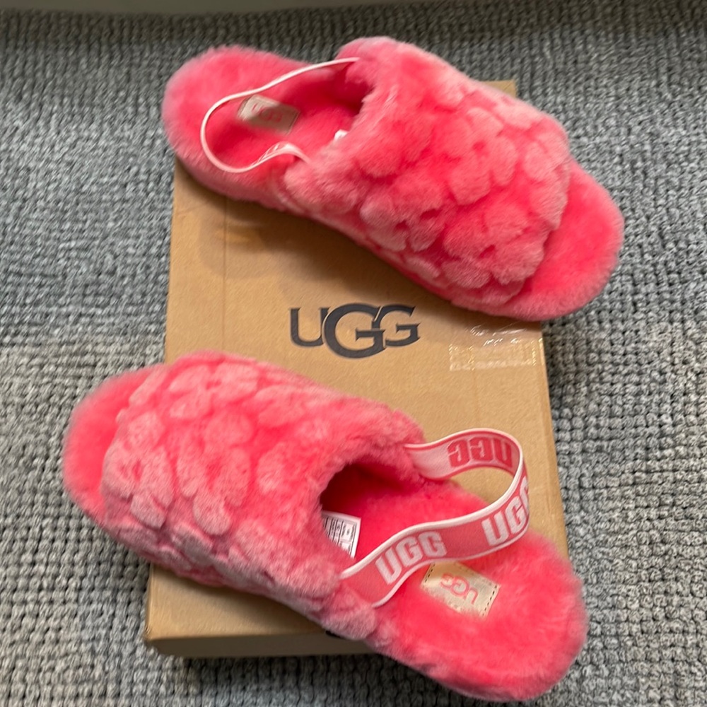 UGG fluff yeah slide poppy